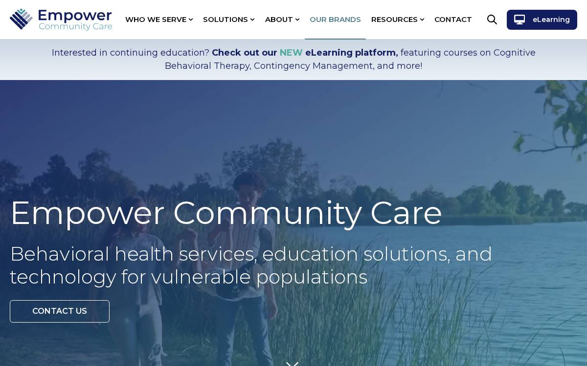 Empower Community Care website preview