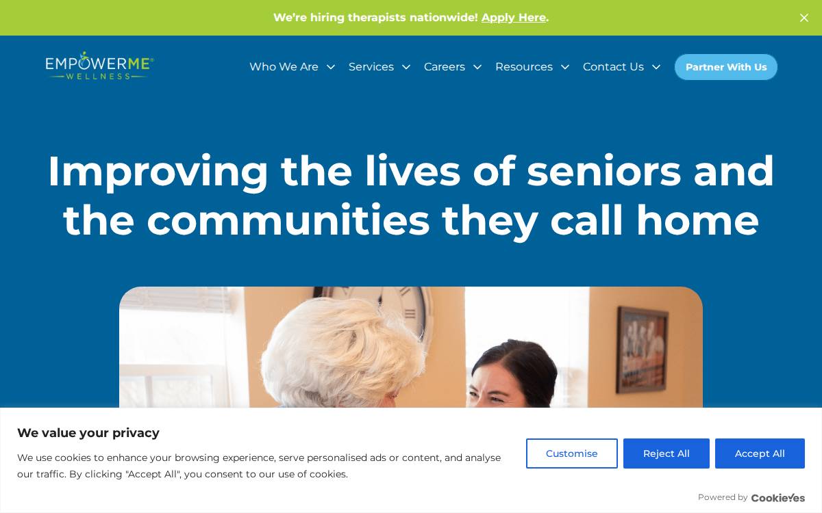 Empowermewellness website preview