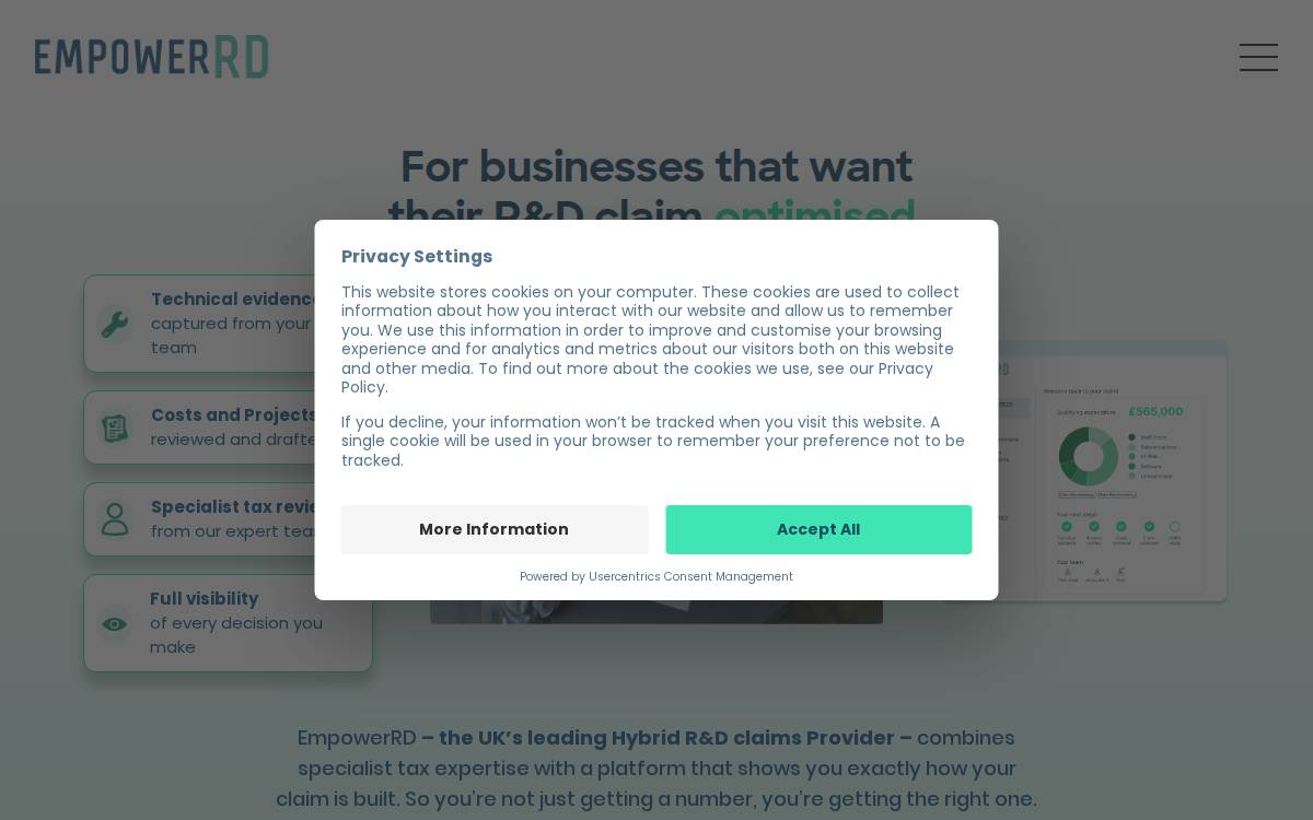 Empowerrd website preview