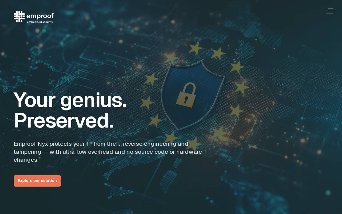 Emproof website preview