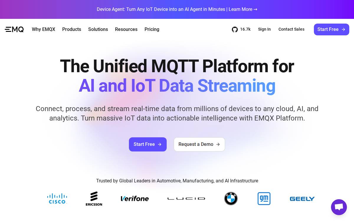 EMQX website preview