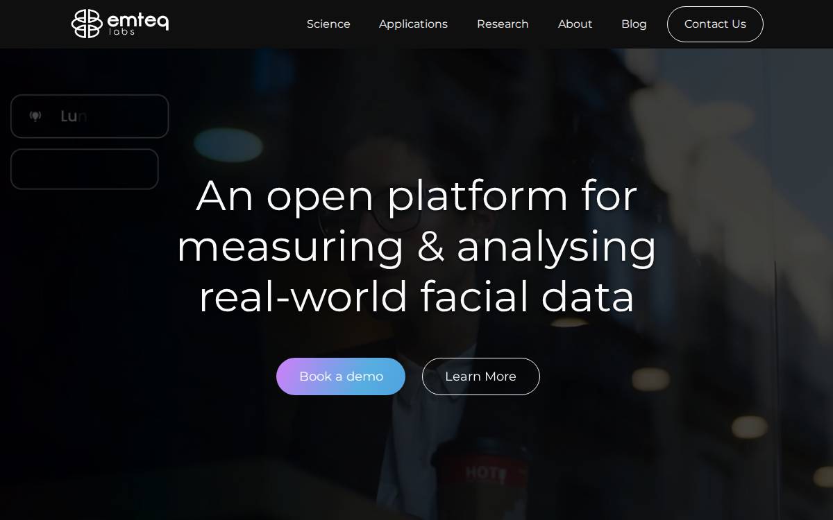 Emteq Labs website preview
