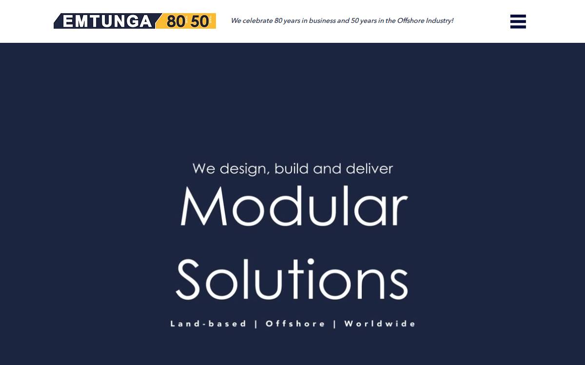 Emtunga Solutions website preview