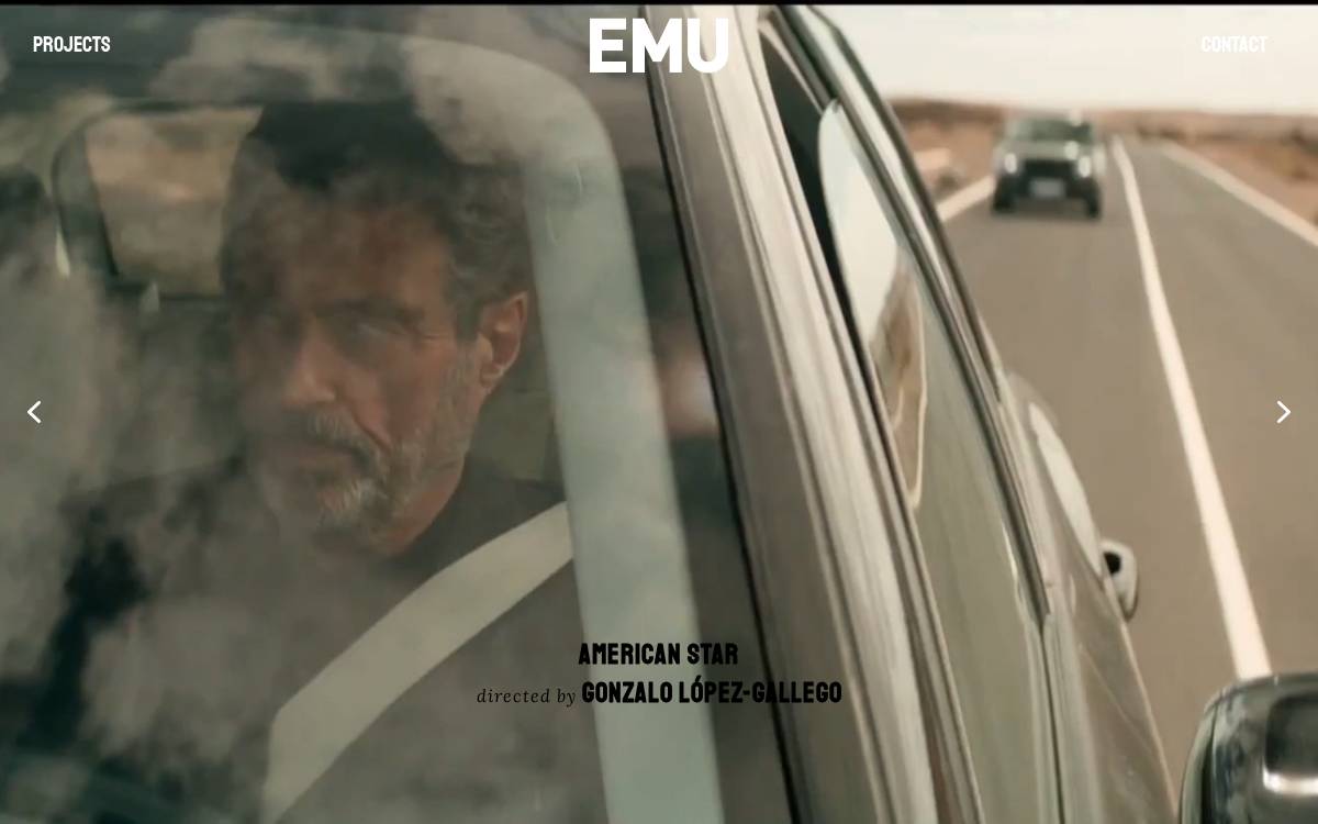 EMU Films website preview