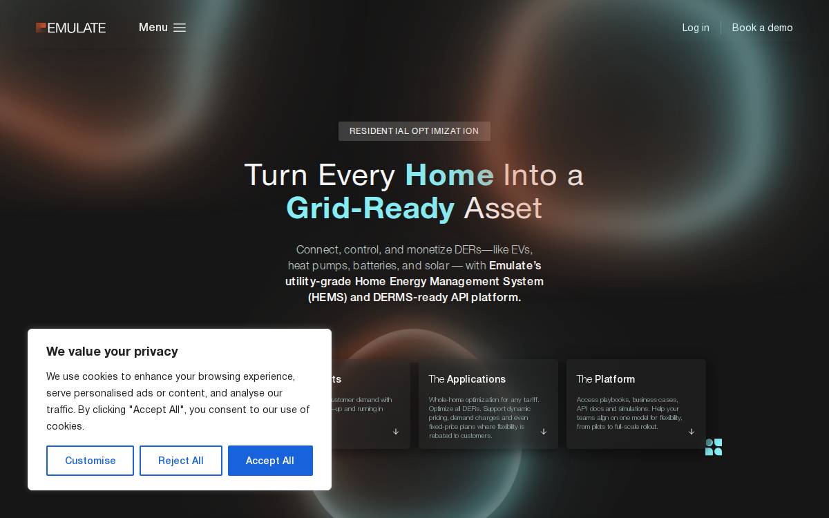 Emulate Energy website preview