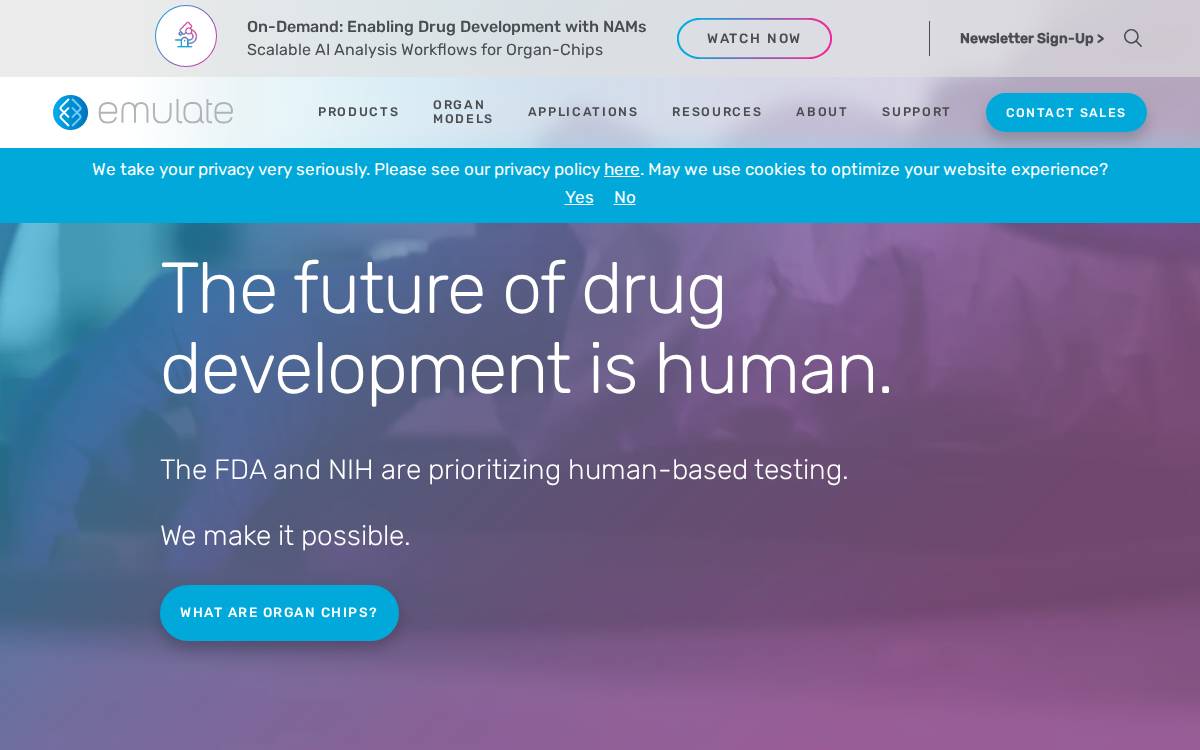 Emulatebio website preview