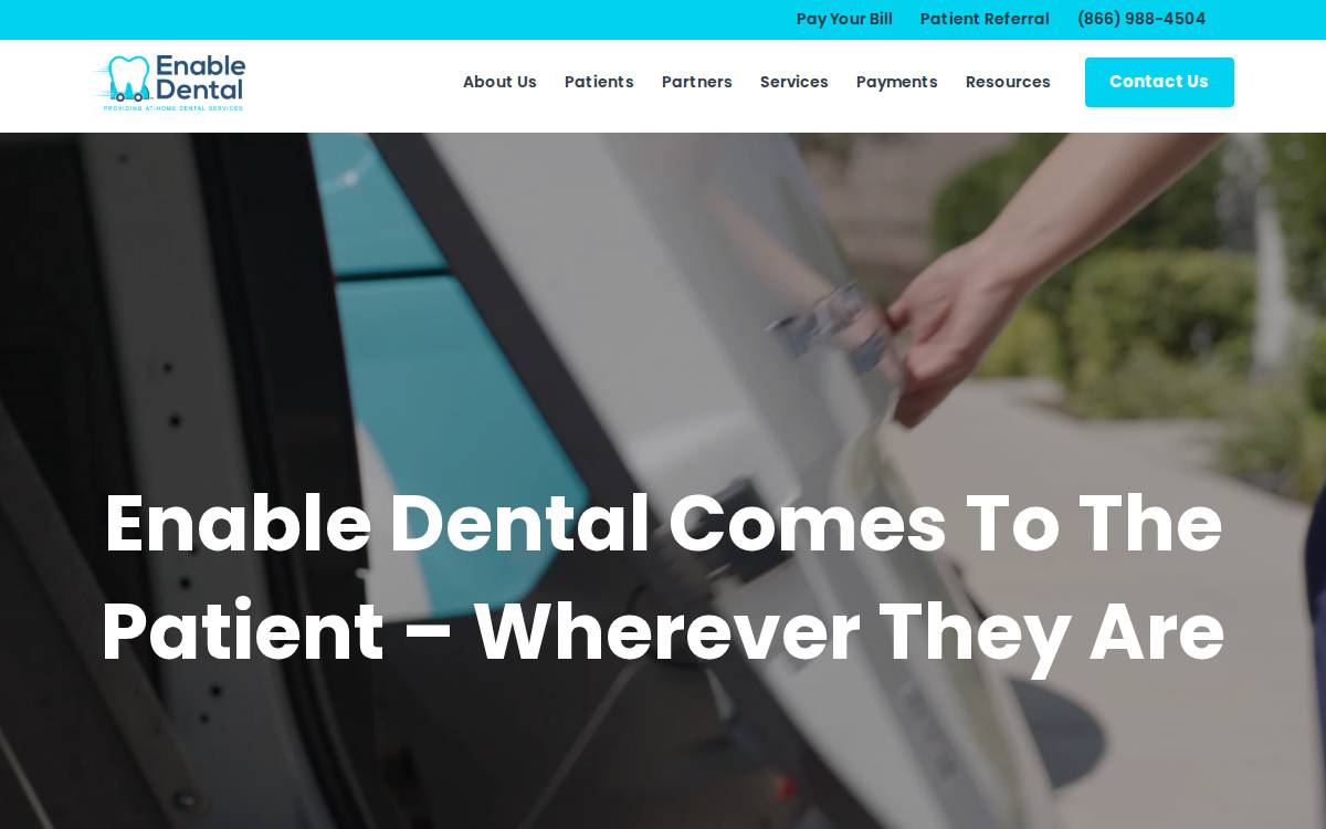 Enable Dental website preview