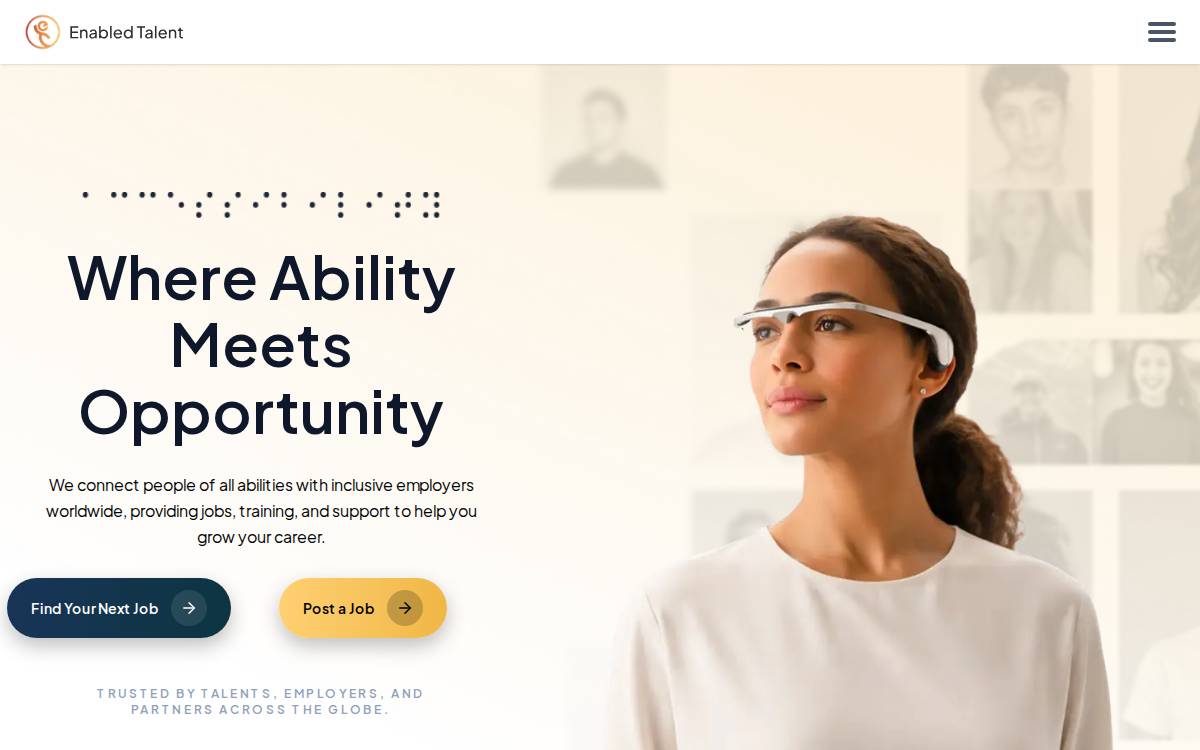 Enabled Talent Website website preview