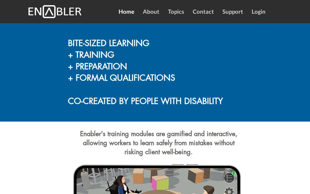 Enablerinteractive website preview