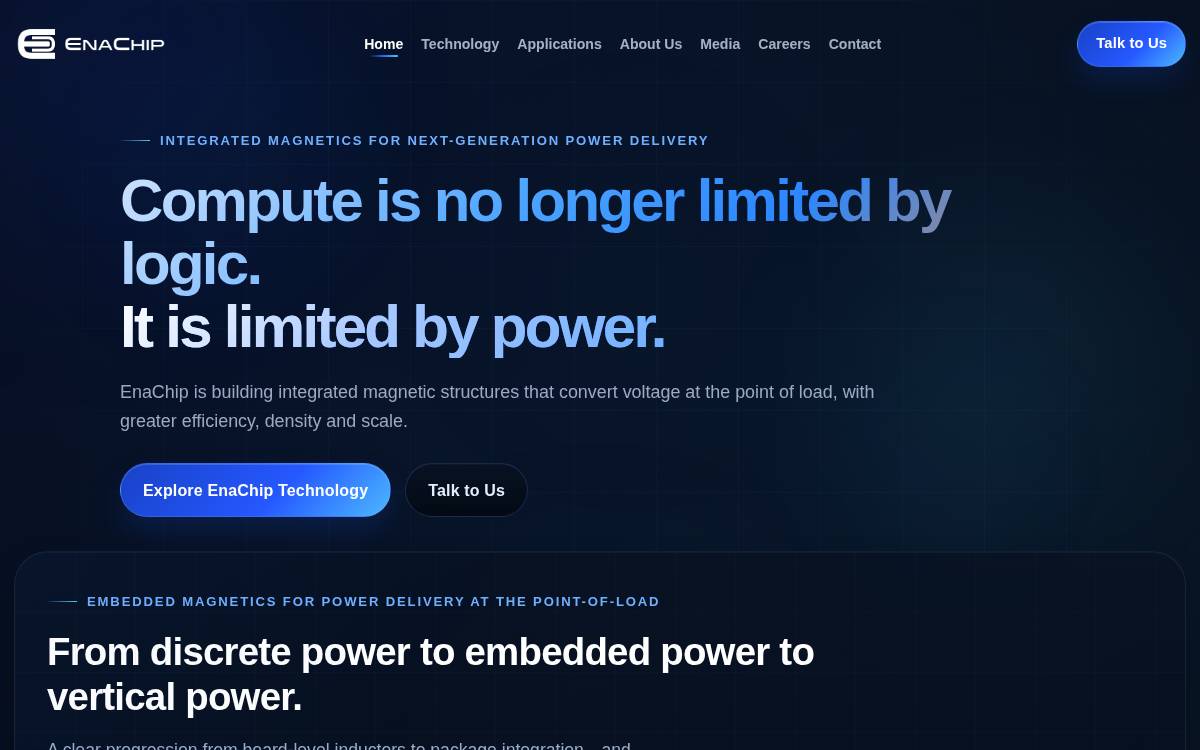 Enachip website preview