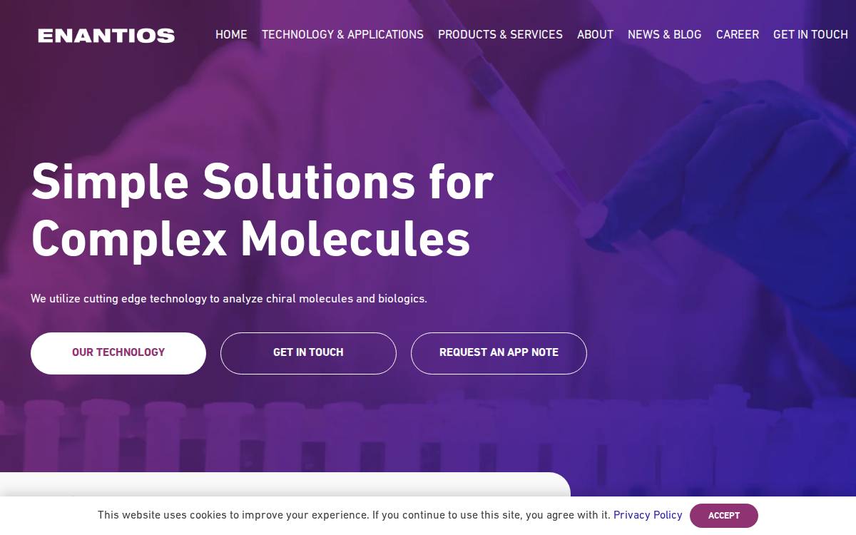 Enantios website preview