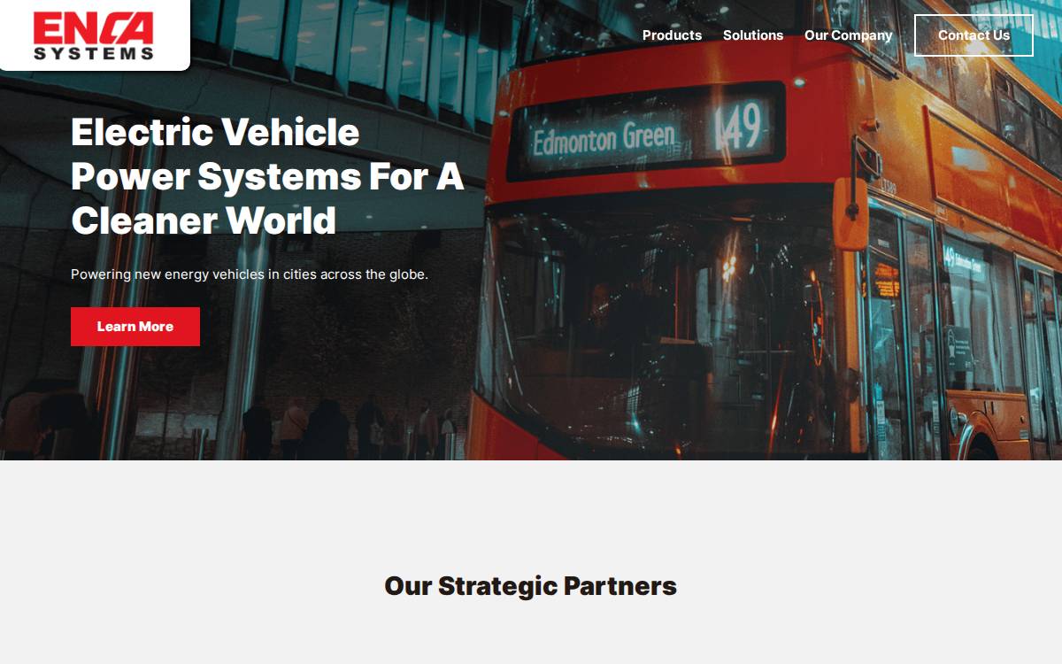 ENCA Technology & Services Ltd. website preview