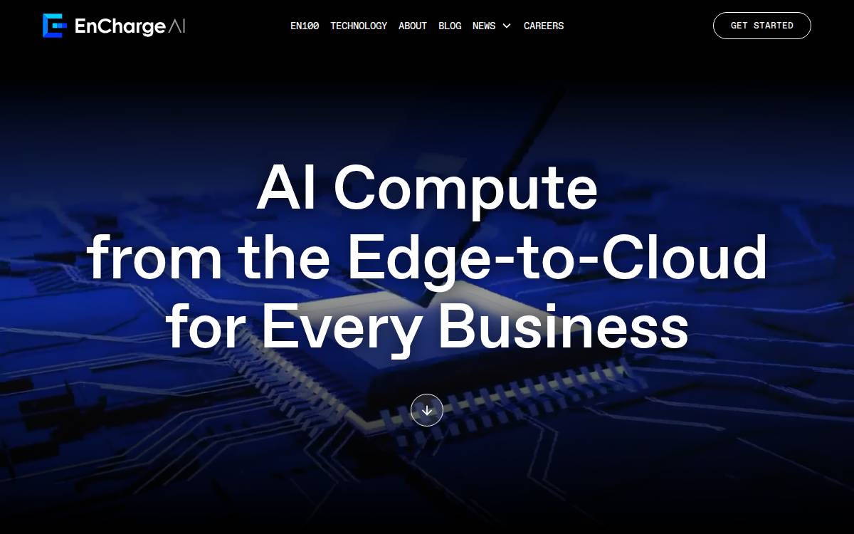 EnCharge AI website preview