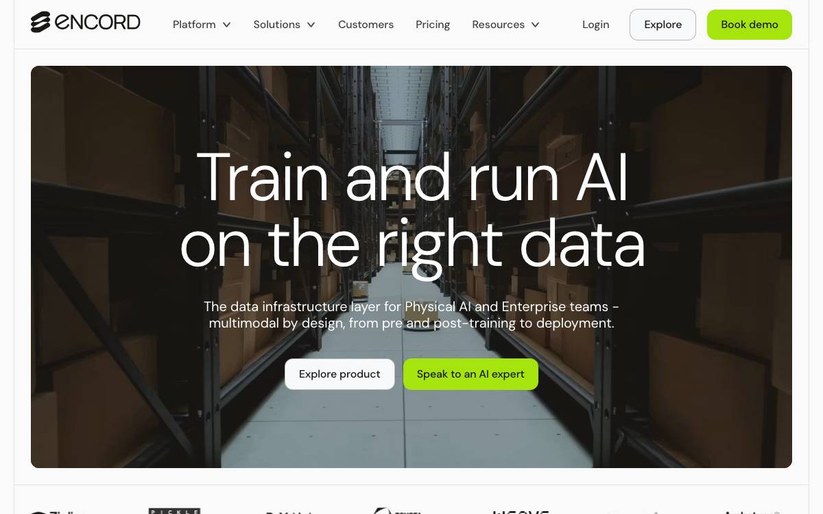 Encord website preview