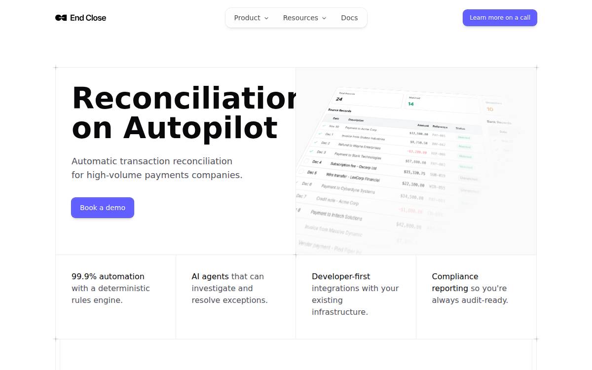 End Close website preview