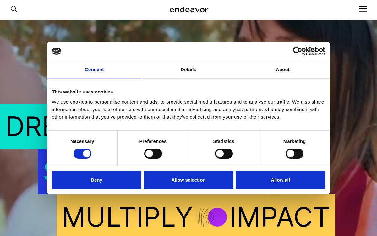 Endeavor Greece website preview