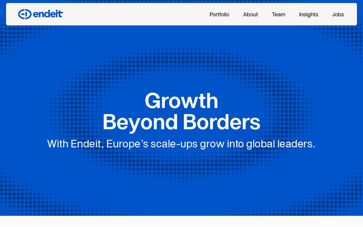 Endeit website preview