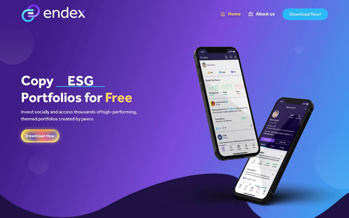 Endex website preview