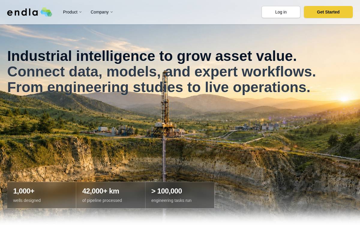endla website preview