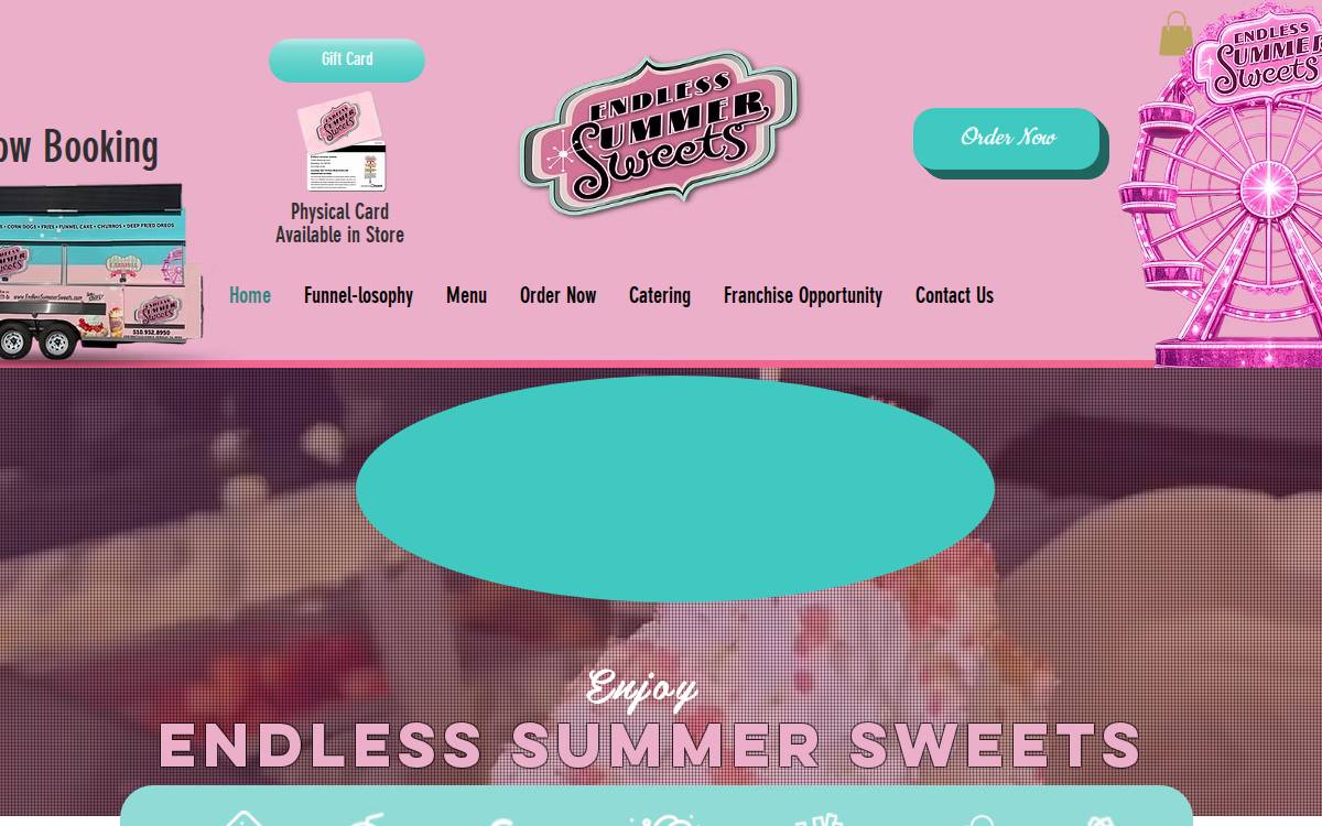 Endlesssummersweets website preview