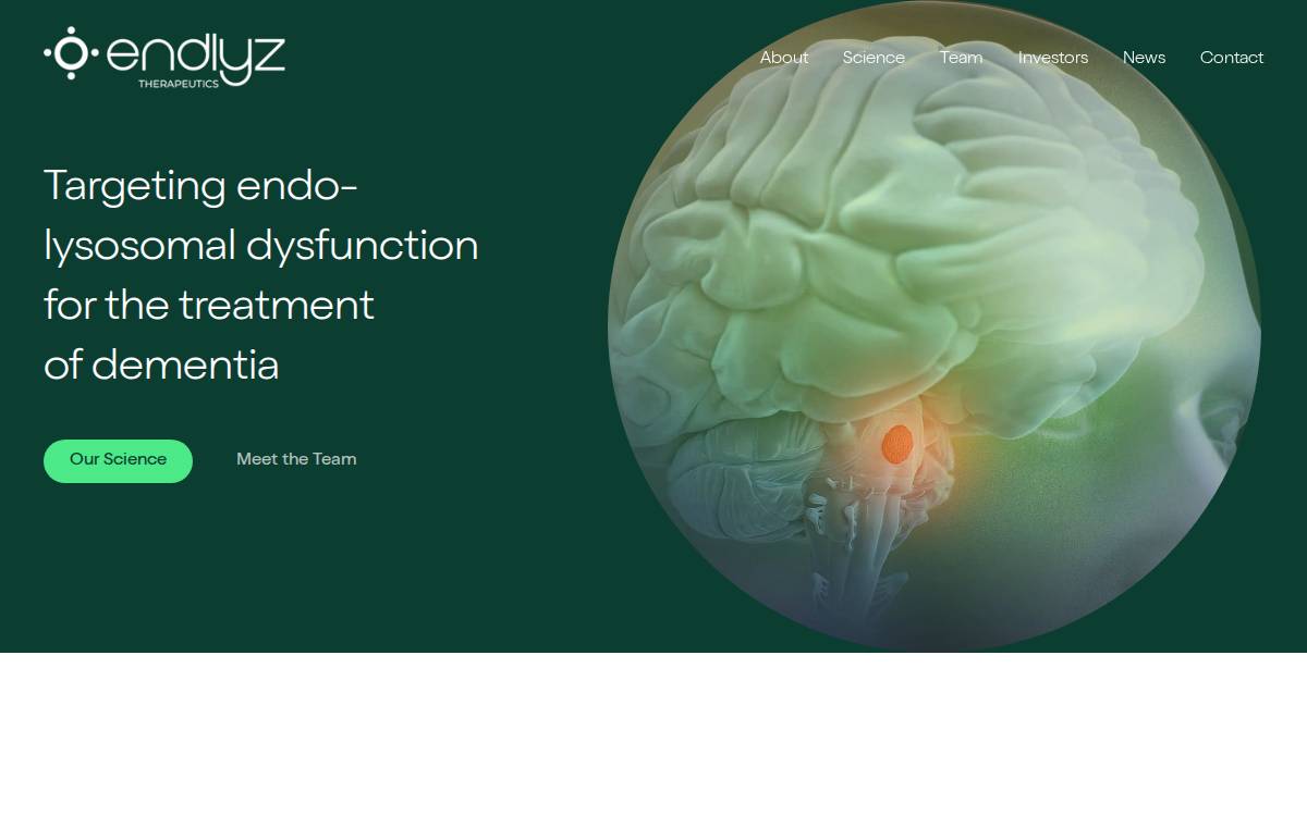 EndLyz Therapeutics website preview