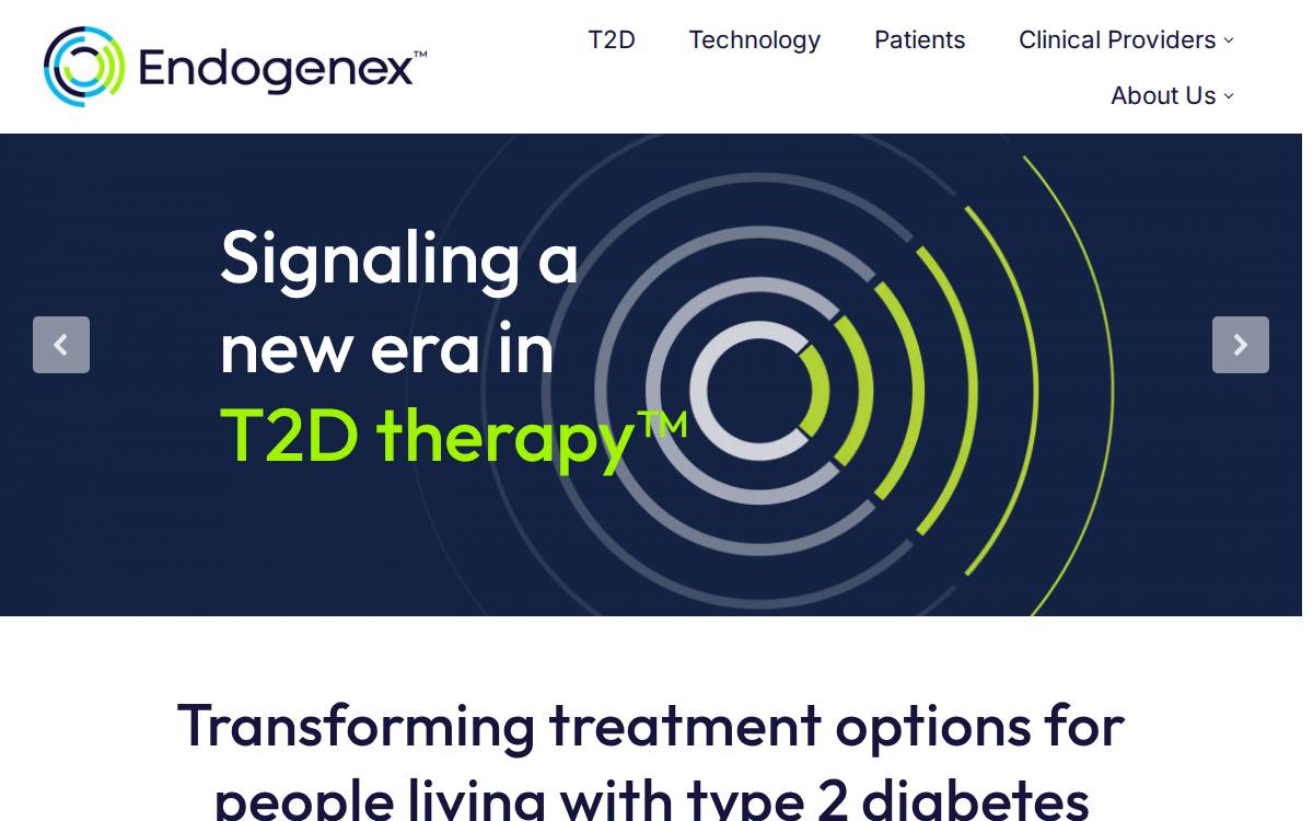 Endogenex website preview