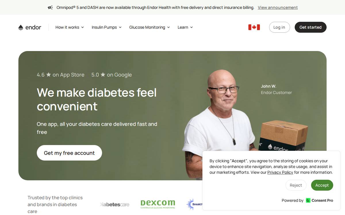 Endor Health website preview