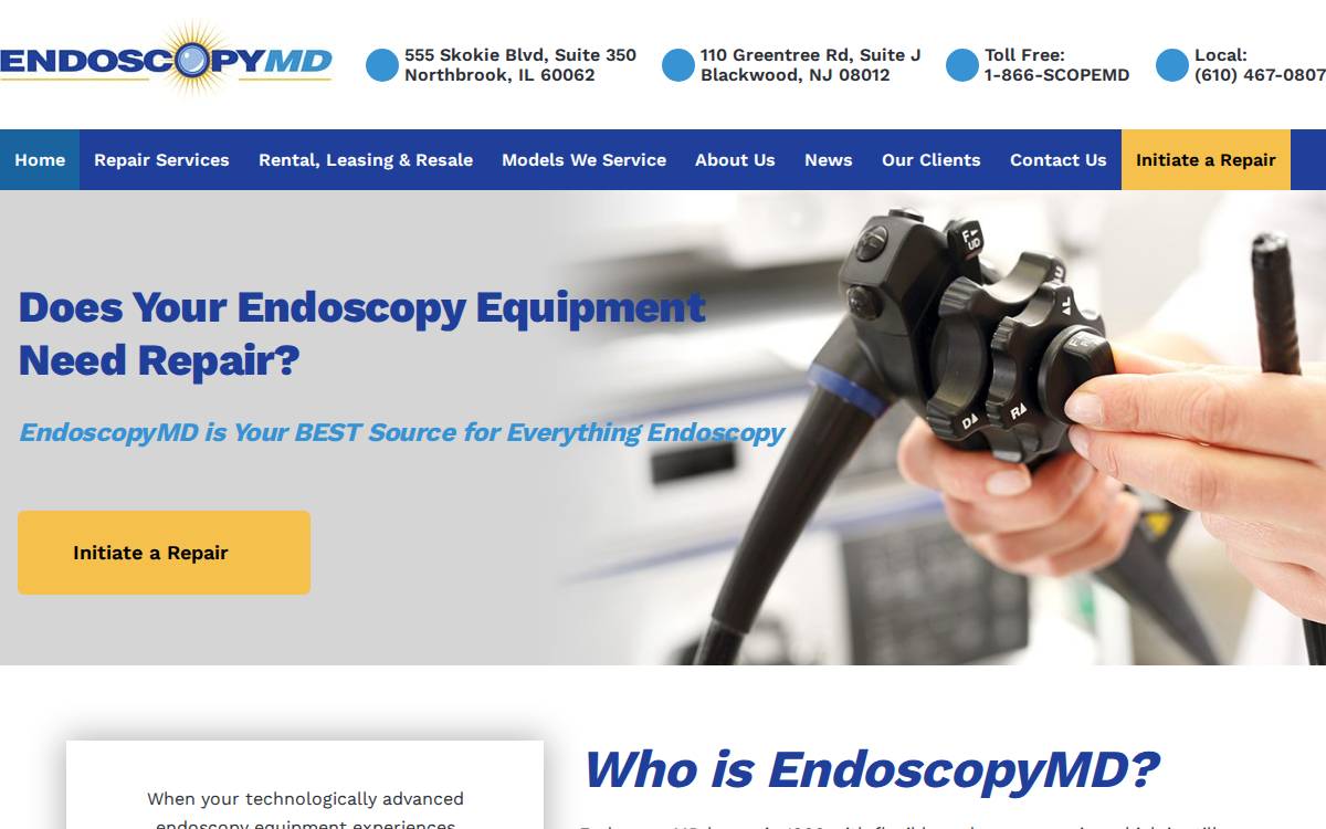 Endoscopy MD website preview