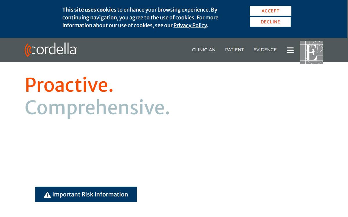 Endotronix website preview