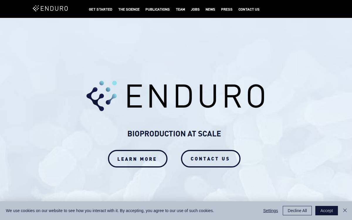 Enduro website preview