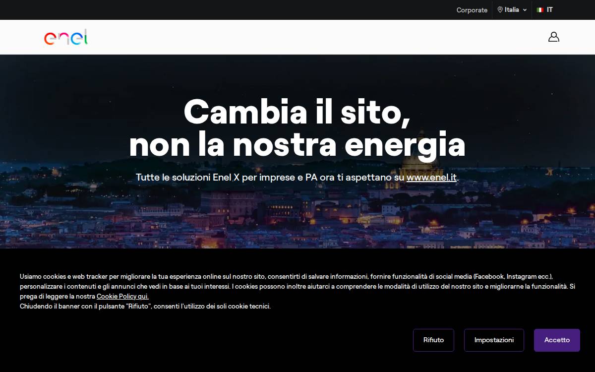 Enel X website preview