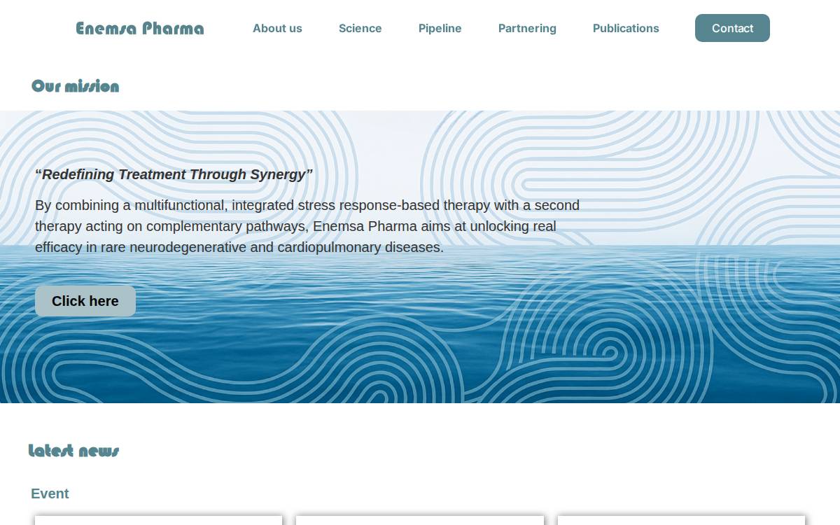 Enemsa Pharma website preview