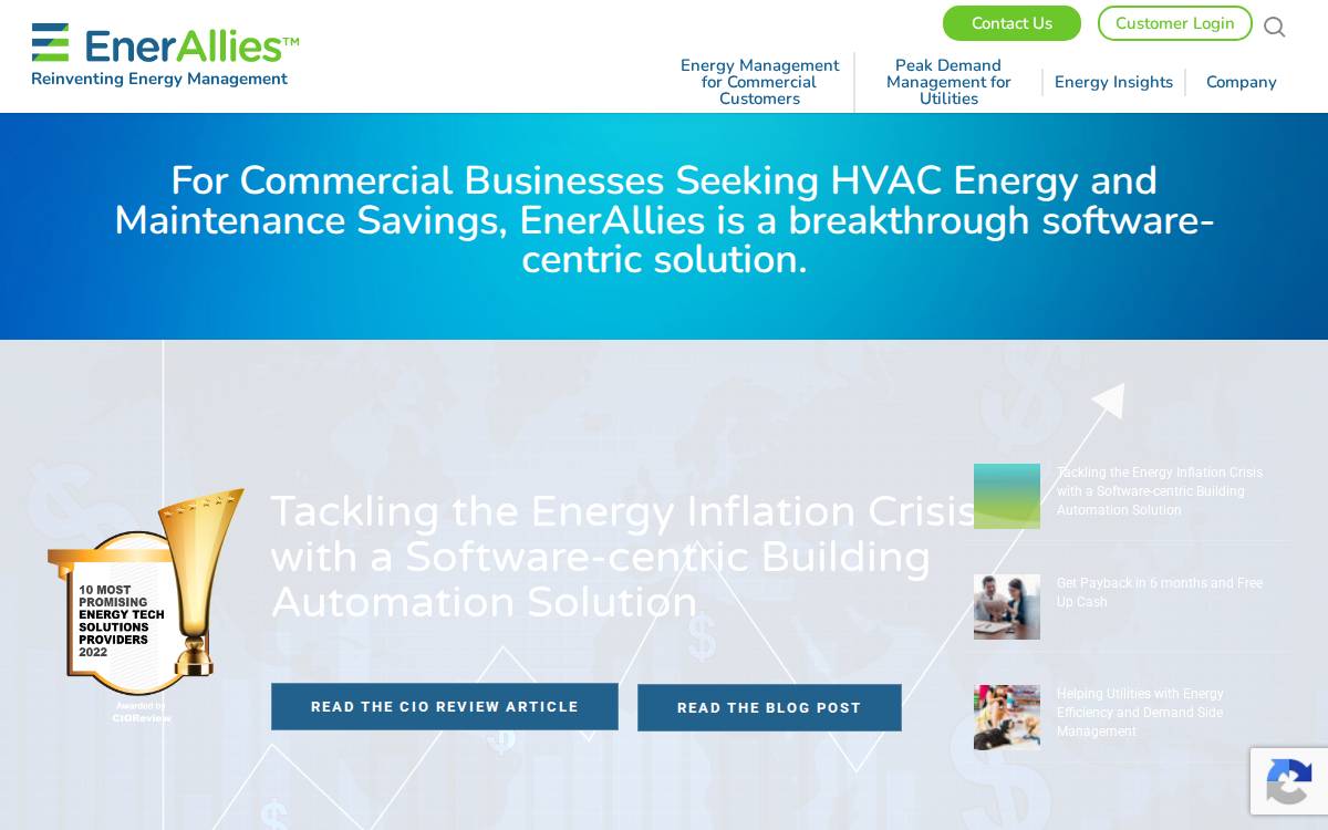 EnerAllies website preview