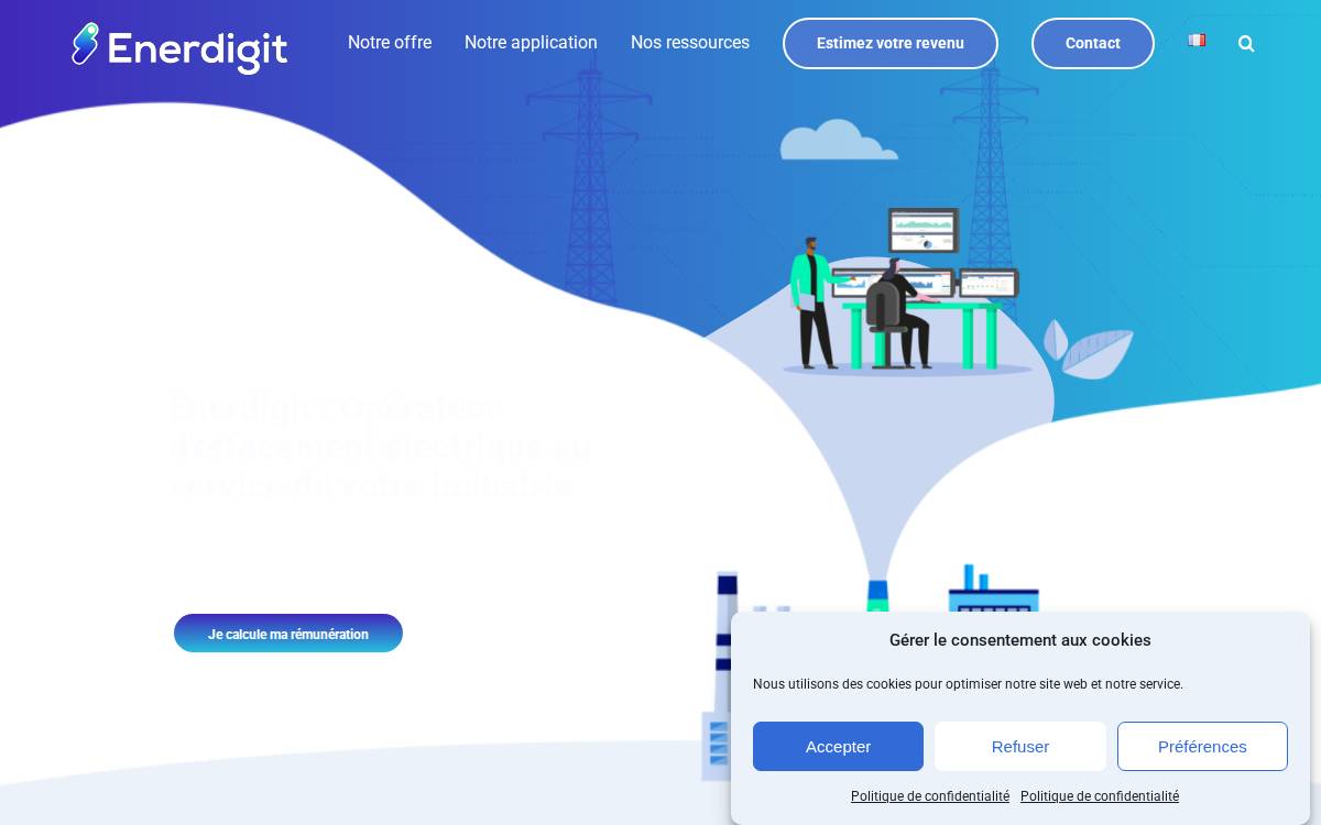Enerdigit website preview