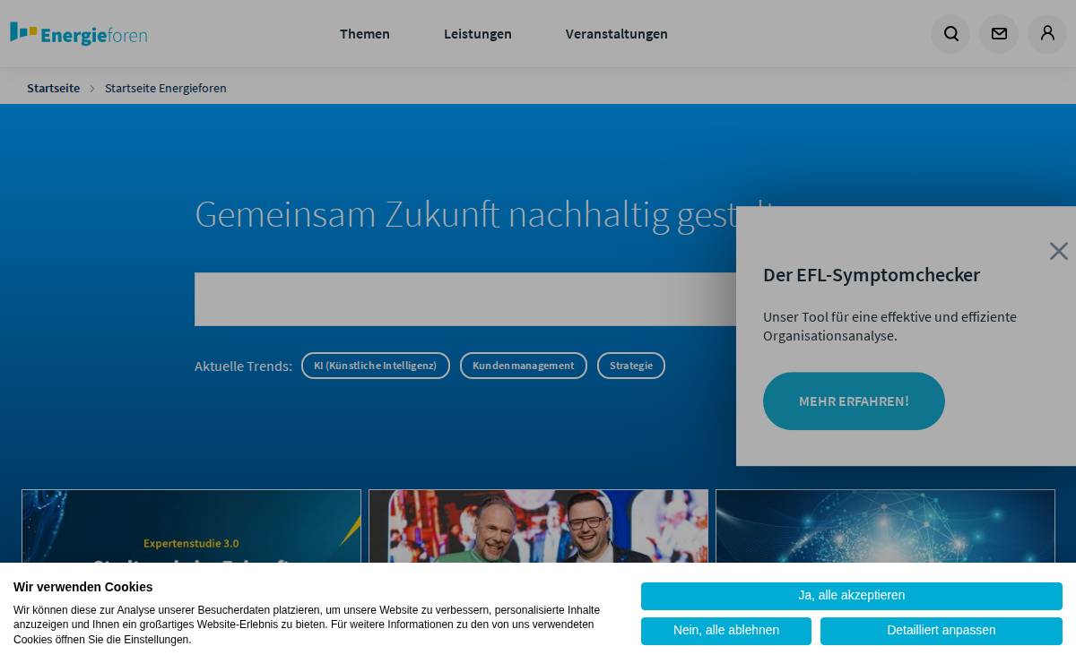Energieforen Leipzig website preview