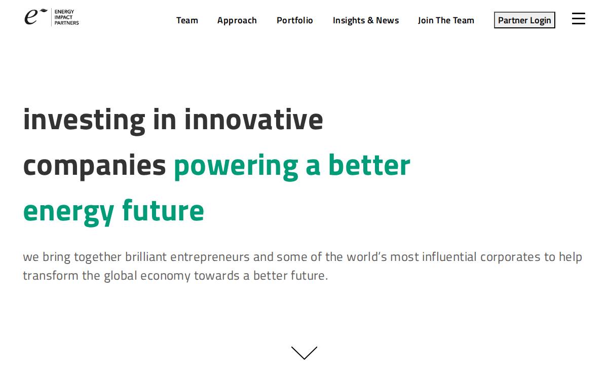 Energy Impact Partners website preview
