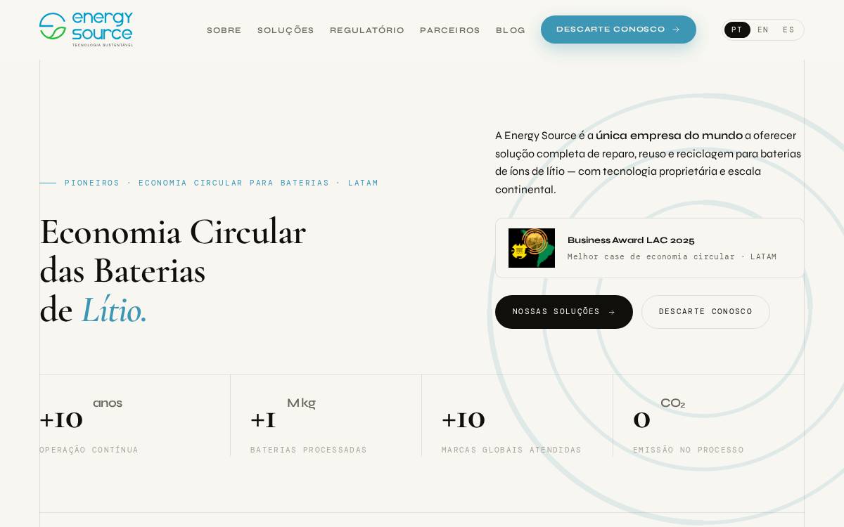 Energy Source website preview