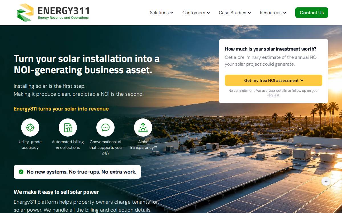 Energy311 website preview