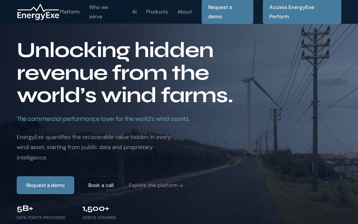 EnergyExe website preview