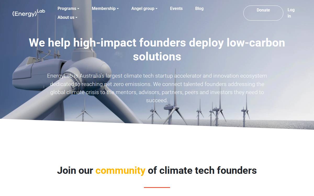 EnergyLab website preview