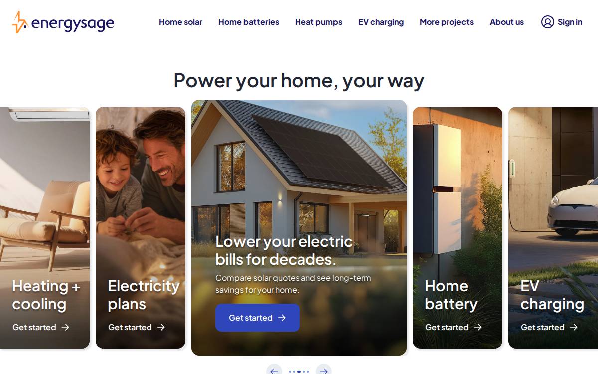EnergySage website preview