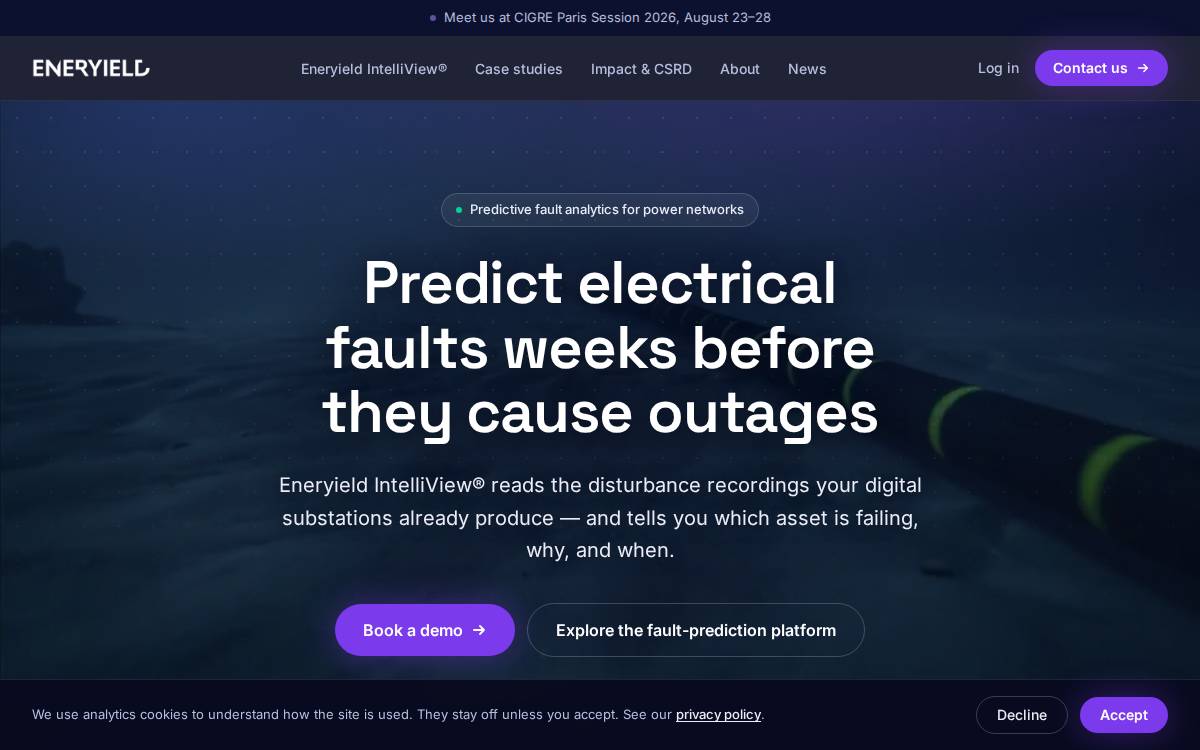 Eneryield website preview