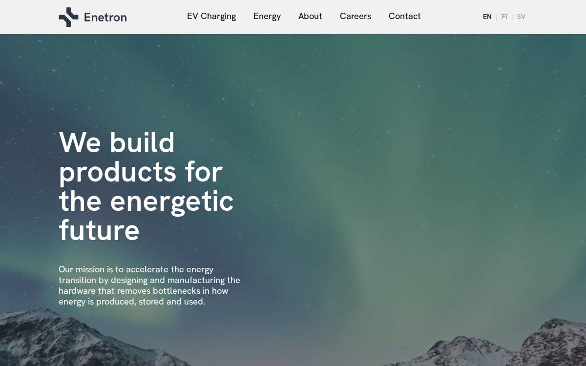 Enetron website preview