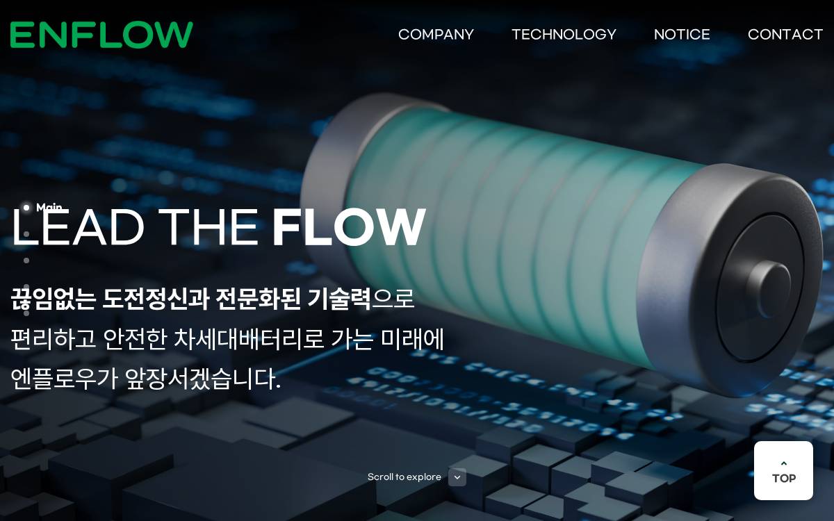 Enflow website preview