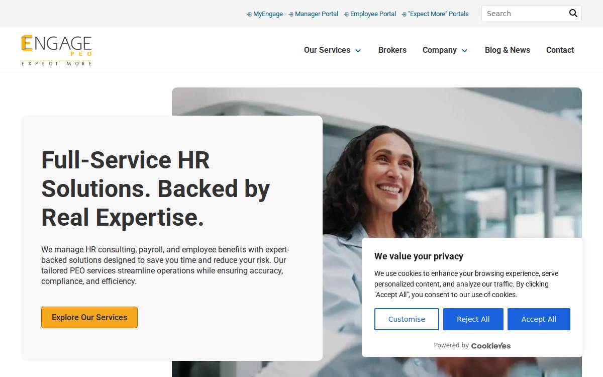 Engagepeo website preview
