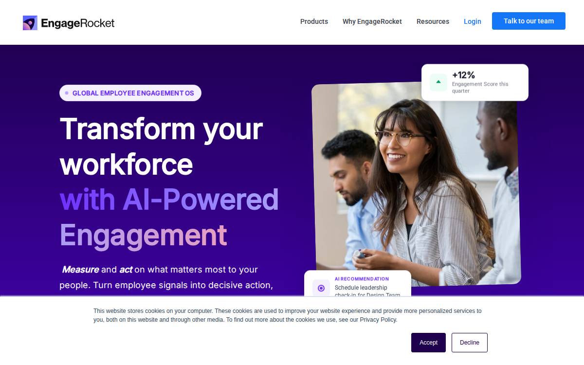 Engage Rocket website preview