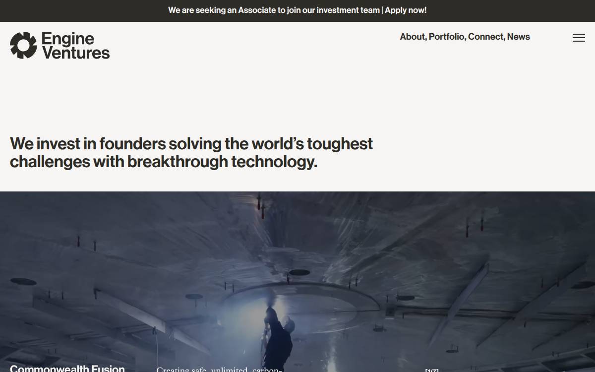 Engine Ventures website preview