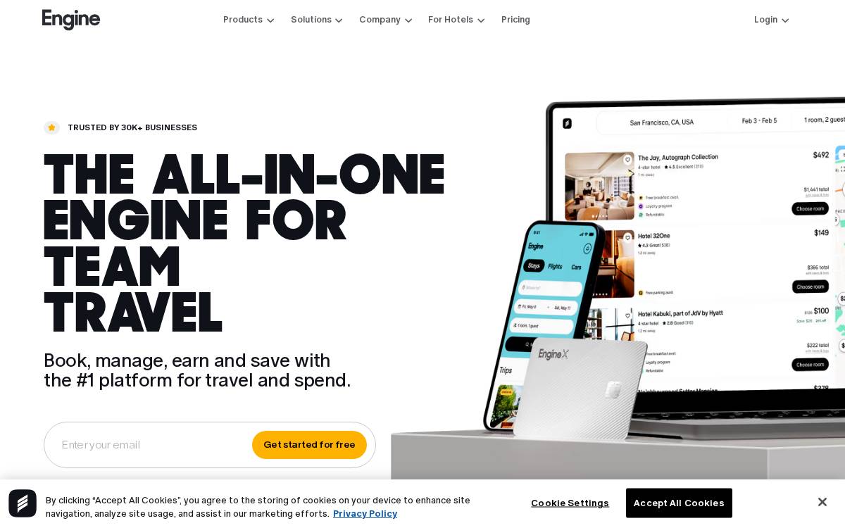 Engine website preview