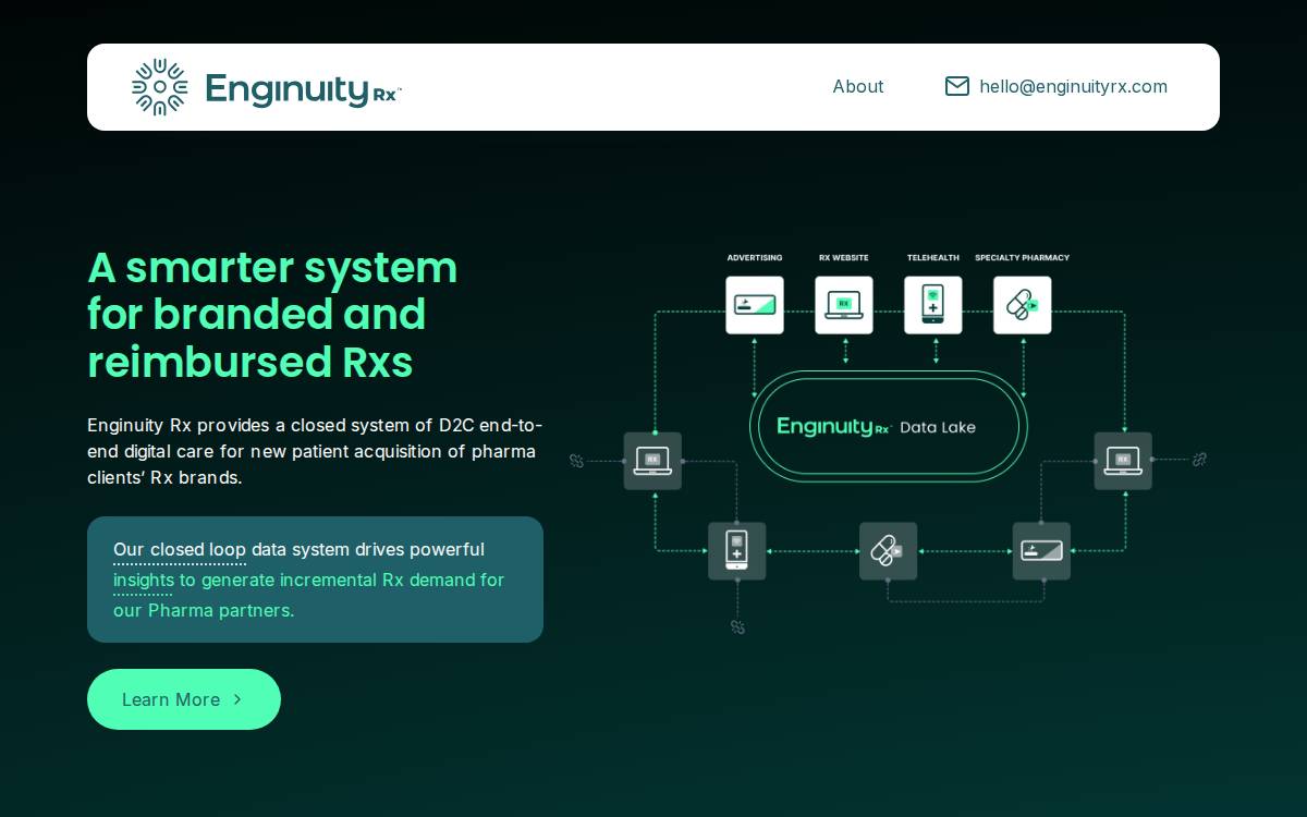 Enginuity Rx website preview