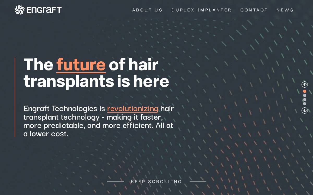 EnGraft Technologies website preview